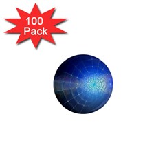 Network Cobweb Networking Bill 1  Mini Magnets (100 Pack)  by Nexatart