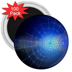 Network Cobweb Networking Bill 3  Magnets (100 Pack) by Nexatart