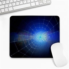 Network Cobweb Networking Bill Large Mousepads by Nexatart