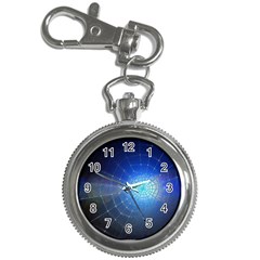 Network Cobweb Networking Bill Key Chain Watches by Nexatart