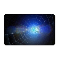 Network Cobweb Networking Bill Magnet (rectangular) by Nexatart