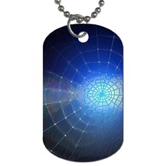 Network Cobweb Networking Bill Dog Tag (one Side)