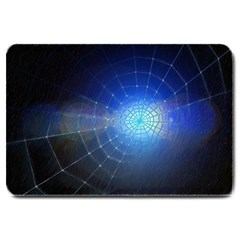 Network Cobweb Networking Bill Large Doormat  by Nexatart