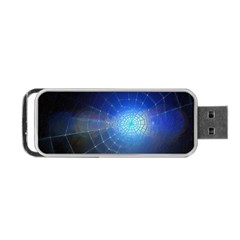 Network Cobweb Networking Bill Portable Usb Flash (one Side) by Nexatart