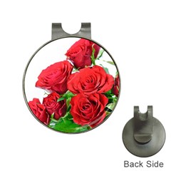 A Bouquet Of Roses On A White Background Hat Clips With Golf Markers by Nexatart