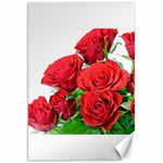 A Bouquet Of Roses On A White Background Canvas 20  x 30   19.62 x28.9  Canvas - 1