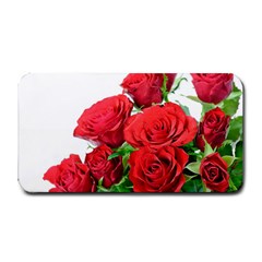 A Bouquet Of Roses On A White Background Medium Bar Mats by Nexatart