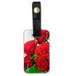 A Bouquet Of Roses On A White Background Luggage Tags (One Side)  Front