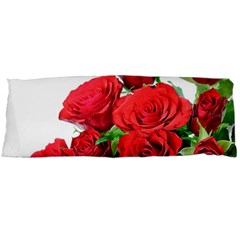 A Bouquet Of Roses On A White Background Body Pillow Case (dakimakura) by Nexatart