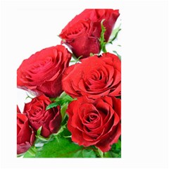 A Bouquet Of Roses On A White Background Large Garden Flag (two Sides) by Nexatart