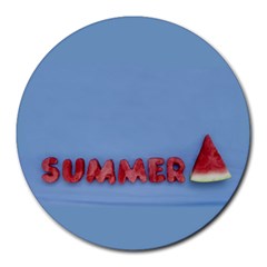 Summer Watermellon Round Mousepads by PhotoThisxyz