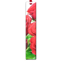 A Bouquet Of Roses On A White Background Large Book Marks by Nexatart