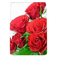 A Bouquet Of Roses On A White Background Flap Covers (l)  by Nexatart