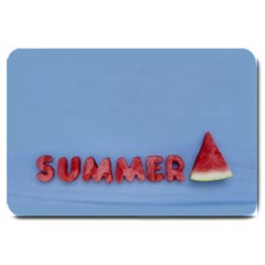 Summer Watermellon Large Doormat  by PhotoThisxyz