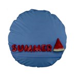 Summer Watermellon Standard 15  Premium Round Cushions Front