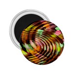 Wave Rings Circle Abstract 2.25  Magnets Front