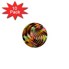 Wave Rings Circle Abstract 1  Mini Magnet (10 Pack)  by Nexatart