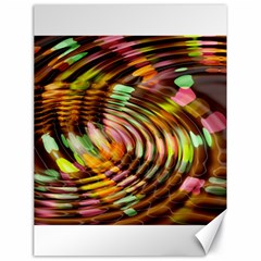 Wave Rings Circle Abstract Canvas 18  X 24   by Nexatart