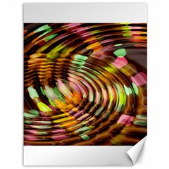 Wave Rings Circle Abstract Canvas 36  X 48   by Nexatart