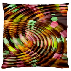 Wave Rings Circle Abstract Standard Flano Cushion Case (one Side) by Nexatart