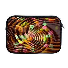 Wave Rings Circle Abstract Apple Macbook Pro 17  Zipper Case by Nexatart