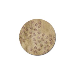 Parchment Paper Old Leaves Leaf Golf Ball Marker (4 Pack) by Nexatart