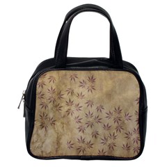 Parchment Paper Old Leaves Leaf Classic Handbags (One Side)