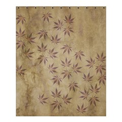 Parchment Paper Old Leaves Leaf Shower Curtain 60  x 72  (Medium) 