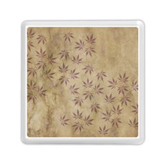 Parchment Paper Old Leaves Leaf Memory Card Reader (Square) 