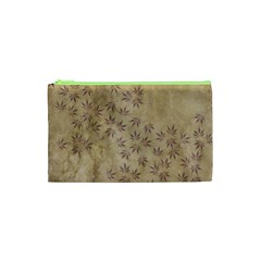 Parchment Paper Old Leaves Leaf Cosmetic Bag (XS)