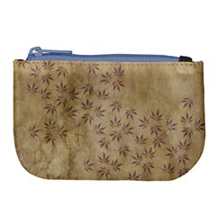 Parchment Paper Old Leaves Leaf Large Coin Purse