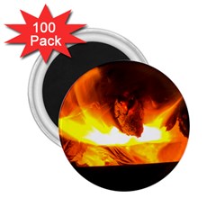 Fire Rays Mystical Burn Atmosphere 2 25  Magnets (100 Pack)  by Nexatart