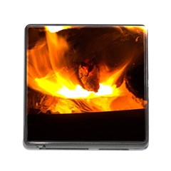 Fire Rays Mystical Burn Atmosphere Memory Card Reader (square) by Nexatart