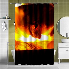 Fire Rays Mystical Burn Atmosphere Shower Curtain 48  X 72  (small)  by Nexatart