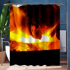 Fire Rays Mystical Burn Atmosphere Shower Curtain 60  X 72  (medium)  by Nexatart