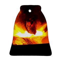 Fire Rays Mystical Burn Atmosphere Bell Ornament (two Sides) by Nexatart