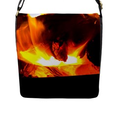 Fire Rays Mystical Burn Atmosphere Flap Messenger Bag (l)  by Nexatart