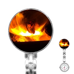 Fire Rays Mystical Burn Atmosphere Stainless Steel Nurses Watch by Nexatart