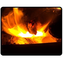 Fire Rays Mystical Burn Atmosphere Double Sided Fleece Blanket (medium)  by Nexatart