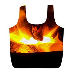 Fire Rays Mystical Burn Atmosphere Full Print Recycle Bags (l)  by Nexatart