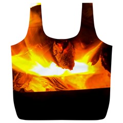 Fire Rays Mystical Burn Atmosphere Full Print Recycle Bags (l)  by Nexatart