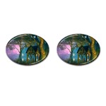 Background Forest Trees Nature Cufflinks (Oval) Front(Pair)