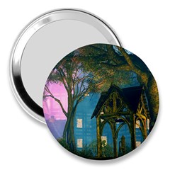 Background Forest Trees Nature 3  Handbag Mirrors by Nexatart