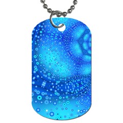 Bokeh Background Light Reflections Dog Tag (two Sides) by Nexatart