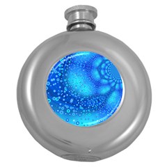 Bokeh Background Light Reflections Round Hip Flask (5 Oz) by Nexatart