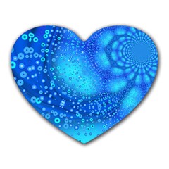 Bokeh Background Light Reflections Heart Mousepads by Nexatart