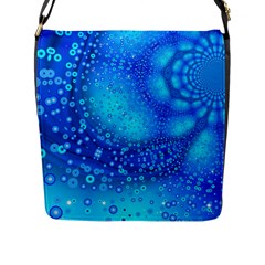 Bokeh Background Light Reflections Flap Messenger Bag (l)  by Nexatart