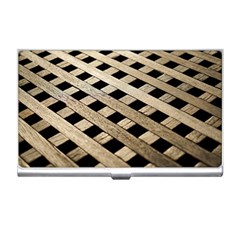 Texture Wood Flooring Brown Macro Business Card Holders by Nexatart