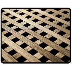 Texture Wood Flooring Brown Macro Fleece Blanket (medium)  by Nexatart