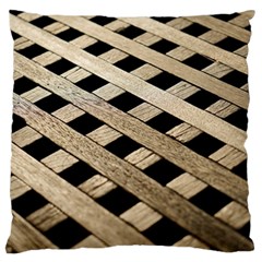 Texture Wood Flooring Brown Macro Large Cushion Case (two Sides) by Nexatart